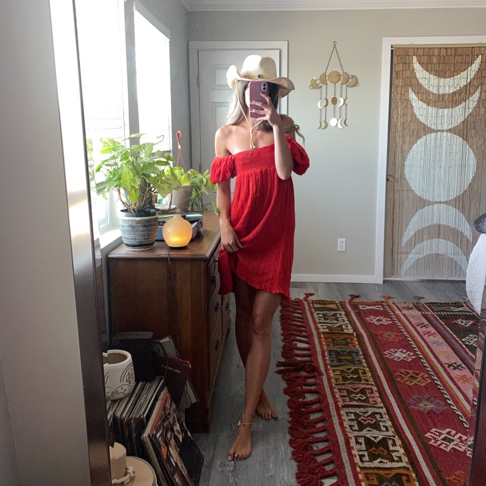 Red Gauze Desert Dress ♥️🌵